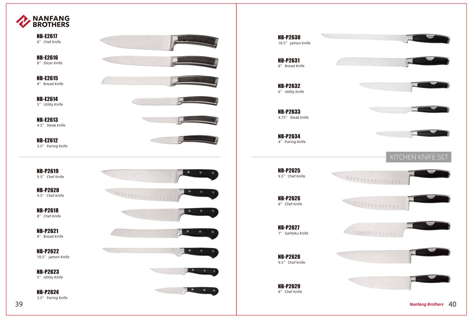 NB-E2617 8” Cuchillo de Chef