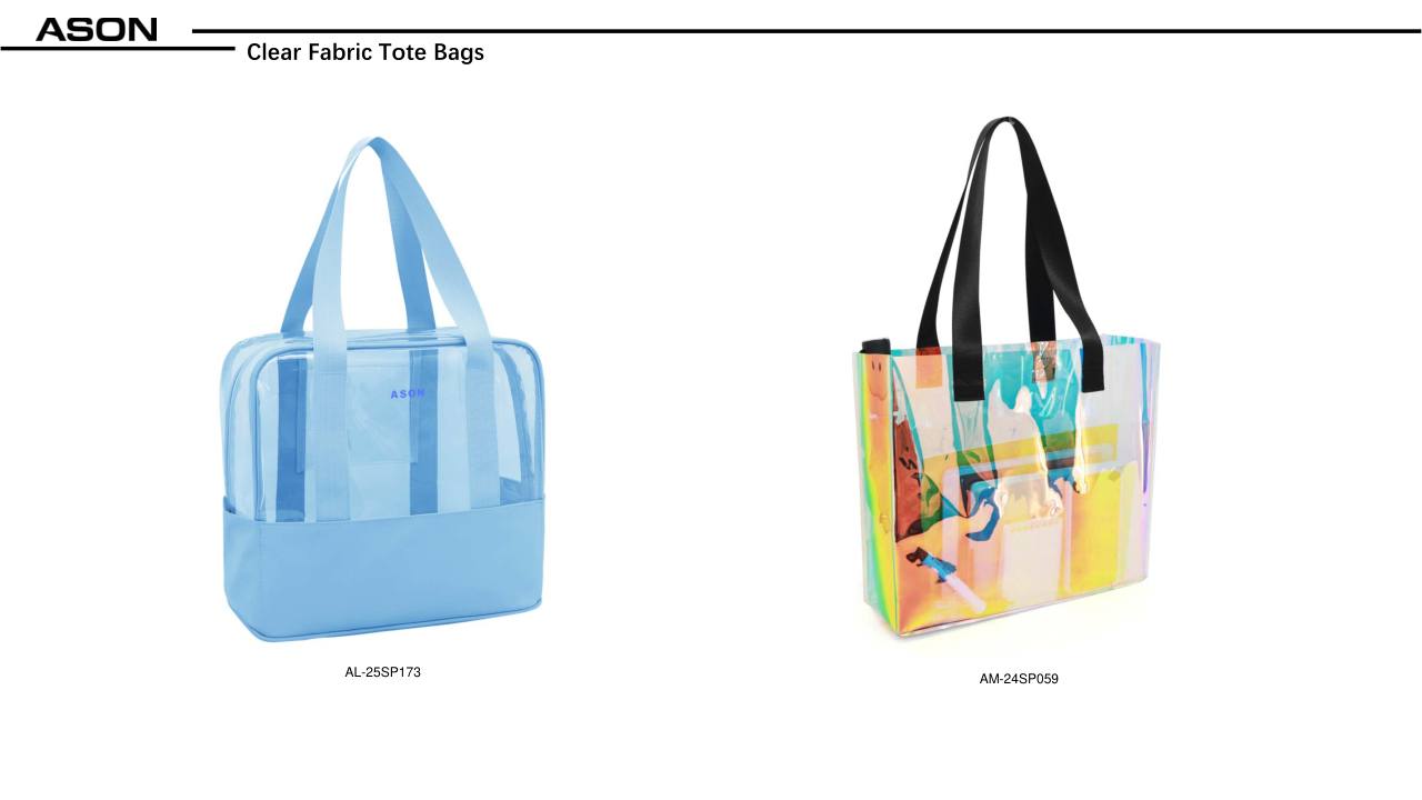 Clear Fabric Tote Bags