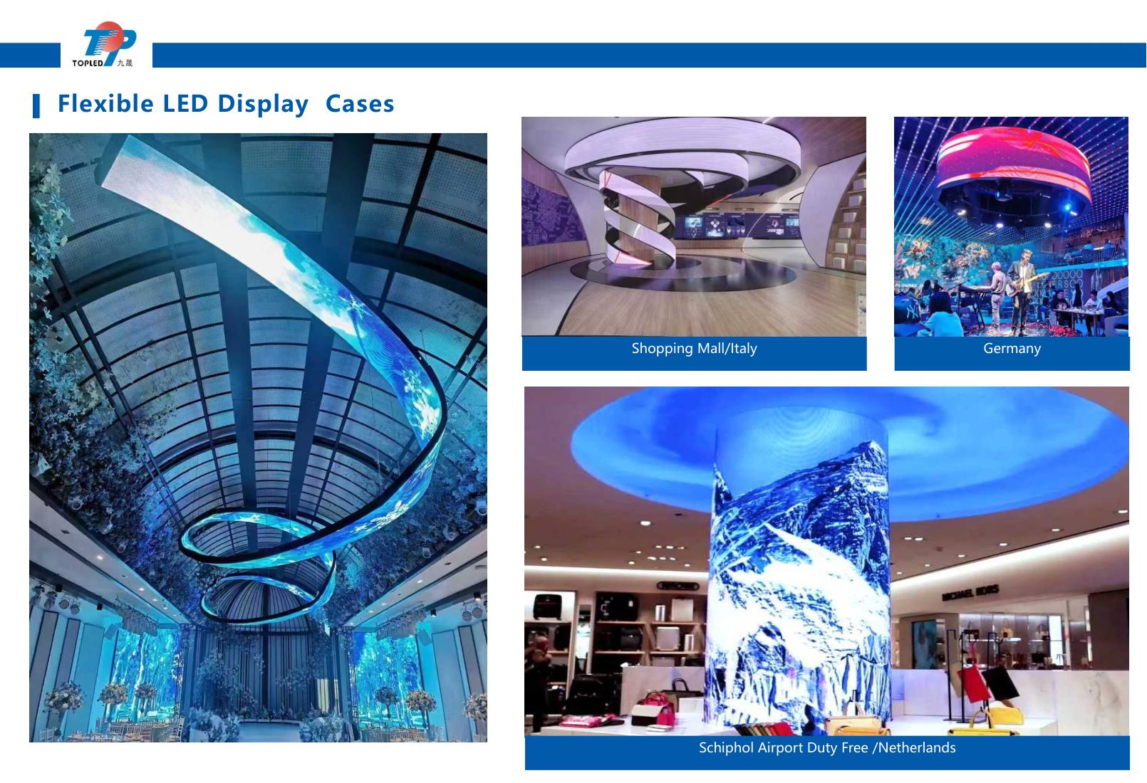 Flexible LED Display Cases