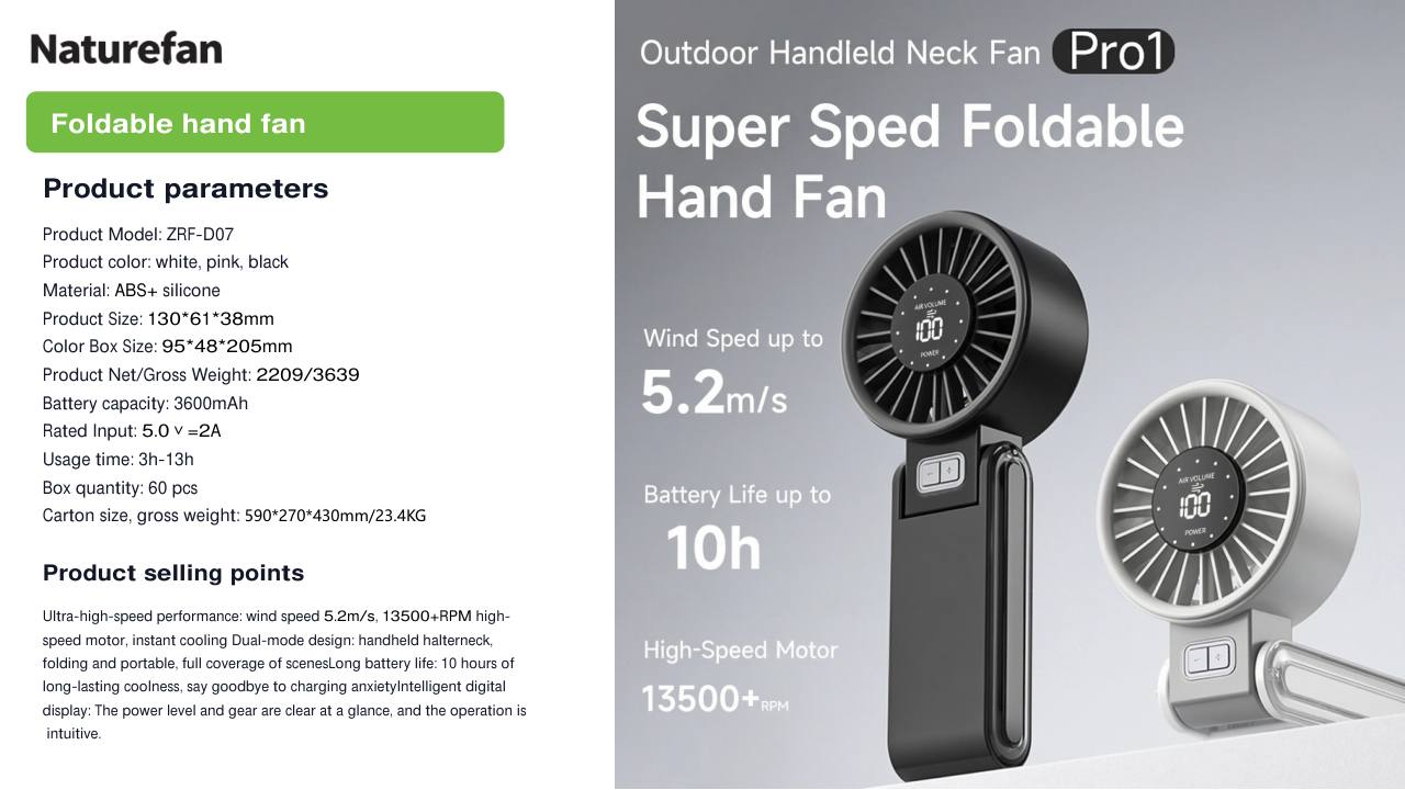 Foldable hand fan