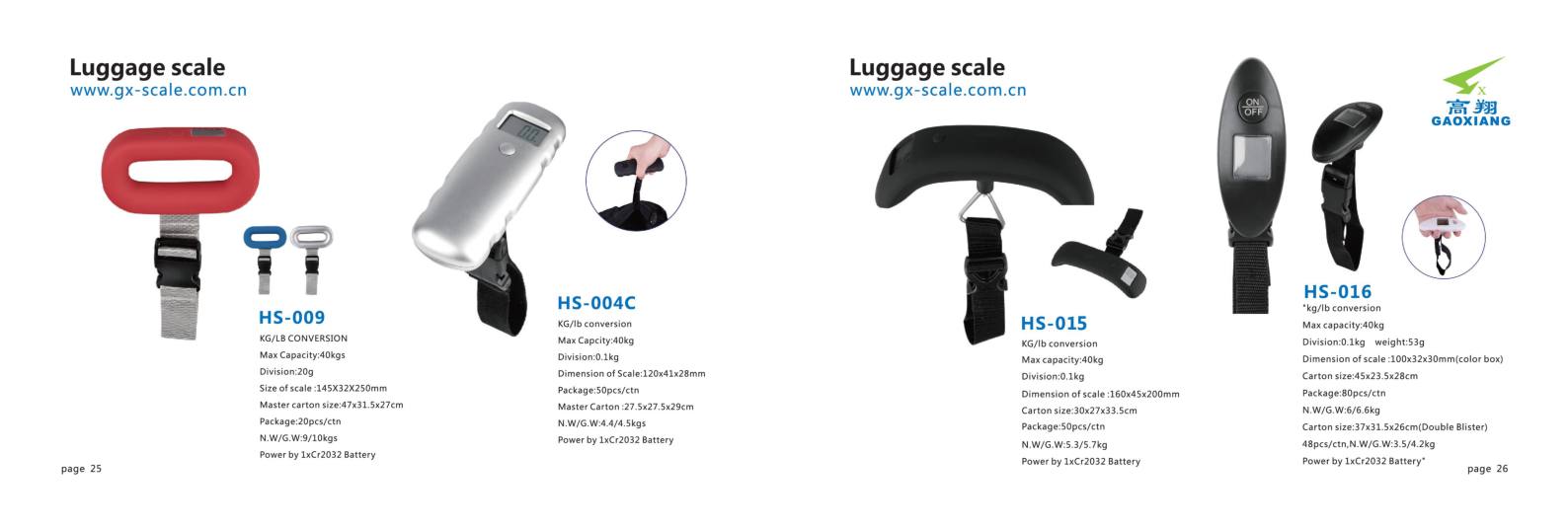 Luggage scale