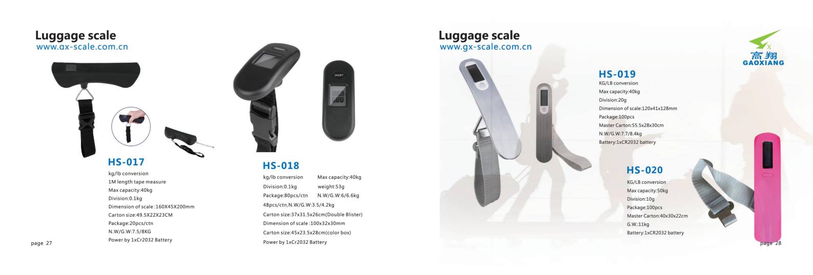 Luggage scale