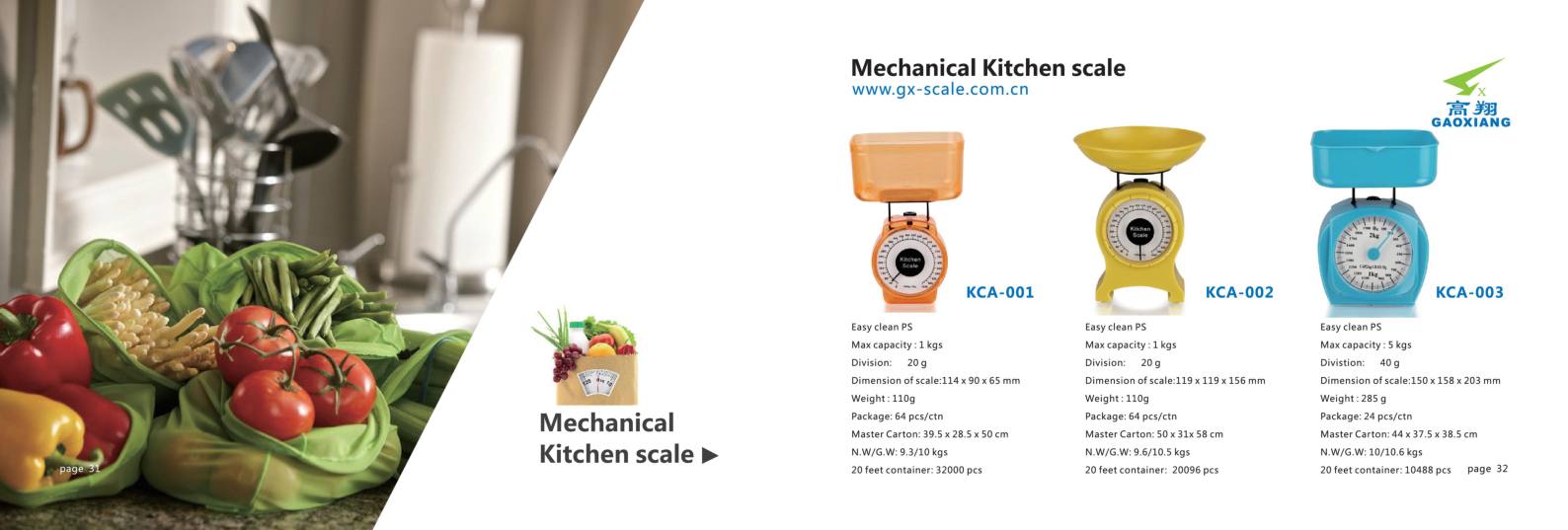 Mechanical Báscula de Cocina