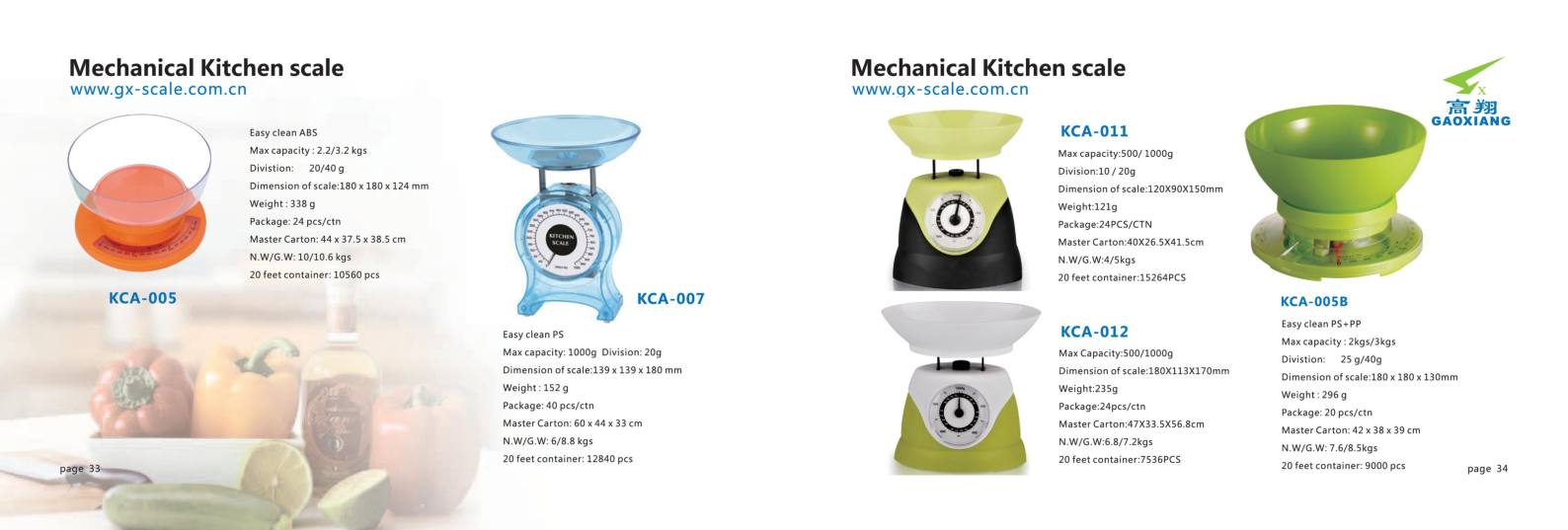 Mechanical Báscula de Cocina