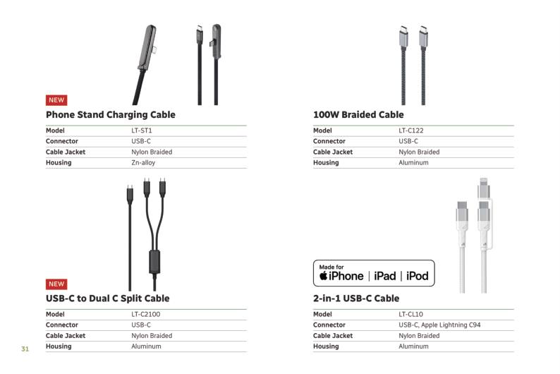 Phone Stand Charging Cable