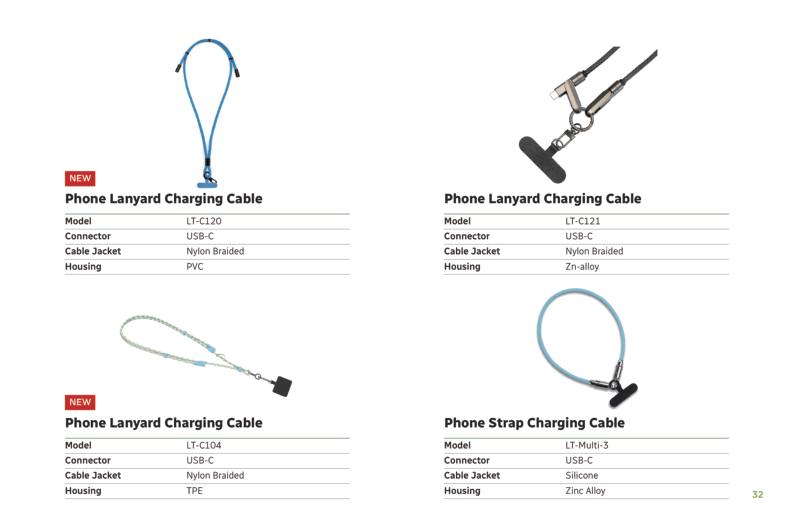 Phone Lanyard Charging Cable