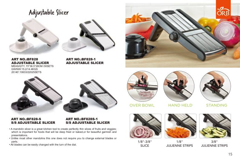 ART NO.:BF828-S S/S ADJUSTABLE SLICER
