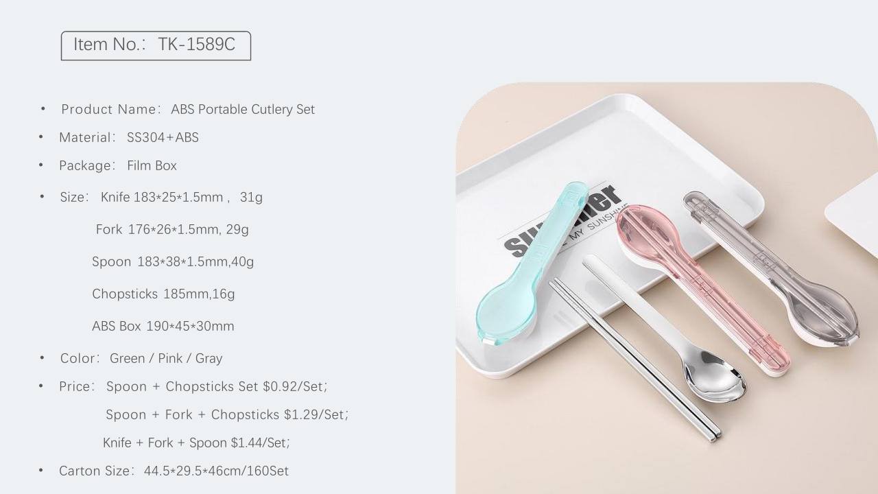Producto: ABS Portable Cutlery Set